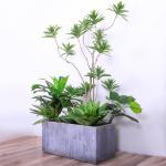 Natural Wood Artificial Landscape Trees Lily Bamaboo For Home Decor Evergreen No Water for sale