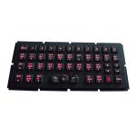 Silicone Rubber Ruggedized Keyboard with Hula Pointer Backlight for sale