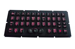 China Silicone Rubber Ruggedized Keyboard with Hula Pointer Backlight supplier