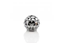 China Silver Zinc Alloy Perfume Cap Fully Polished Mirror Finish Good Tightness supplier