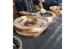China CuBe2 Beryllium Copper Strip 0.2 X 13mm State XHM With High Strength supplier