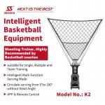 SIBOASI K2 Multiple Angle Trainer Smart APP & Remote Control Automatic Basketball Shooting Throwing Machine Professional Training for sale