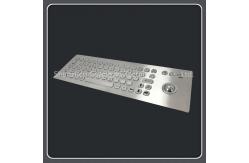 China Embedded Typa Industrial Keyboard With Trackball 304 Stainless Steel Material supplier