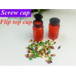 Candy Chewing Vitamin Bottles Red Reusable Empty Prescription Pill Bottles for sale