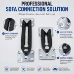 Adjustable Crocodile Buckle Sofa Bottom Separate Combination Connector Furniture Fastener Accessory