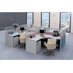Free Standing 8 Seater Flexible Modular Office Workstation For Staff ISO9001
