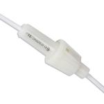 White 5x20 5A Inline Fuse Holders UL Listed With 18AWG 20AWG Cable for sale