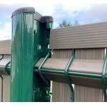 Outdoor Decorative 4ft Curved Metal Fence Plastic Pvc Coated for sale