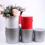 Flower Recyclable Paper Cylinder Gift Boxes Packaging 1.0 - 3.0mm Paper Thickness