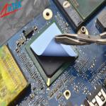 Electric insulation blue silicon thermal pad low volatile material 0.3mmT TIS112-05 for LED street light for sale