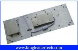 China Panel Mount Illuminated Metal Keyboard High Resistant With Optical Trackball supplier