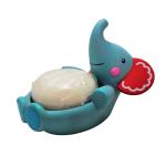 Frog Shape Soap Dish Soft Vinyl Toys Cute Animal Design Custom 7cm Diameter for sale