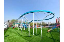 China Non Powered Steel Interactive Playground Equipment Zipline Roller Coaster Equipment For Amusement supplier
