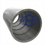 High Pressure Stainless Steel Wedge Wire Mesh Filter Tube Johnson Wedge Screen Water Pond Sieve Slotted Filter Pipe for sale