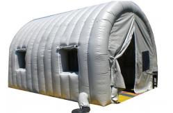 China light grey carpsa hinchabls inflatable garage tent with transparent window supplier