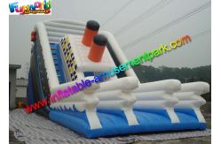 China Excellent Titanic White / Blue Inflatable Slip And Slide Party Use EN14960 supplier