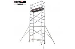 China Outdoor Removable Aluminum Telescopic Scaffold Tower 6m Platform supplier