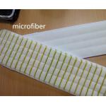 Yellow Woven Coral Microfiber Wet Mop Pads Velvet Super Thick Nylon Self-adhensive Wet Mop Pads for sale
