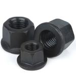 Grade 10 Black Oxide Coating Large Hexagon Flange Nuts for sale