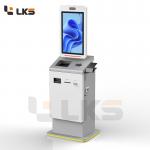 LKS Fast Convenient Ticketing Solutions Self Service Ticket Kiosks With Card Cash Payment for sale