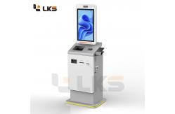 China LKS Fast Convenient Ticketing Solutions Self Service Ticket Kiosks With Card Cash Payment supplier