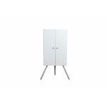 Durable Cube Small Corner Cabinet  Adjustable Panel With Doors / Legs 15KG for sale