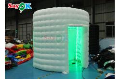 China ROHS Inflatable White Photo Booth Wall Selfie Backdrop Photo Booth Enclosure supplier