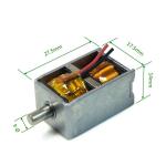 24W Double Holding Pulse Solenoid For DC Charging Gun Electronic Lock