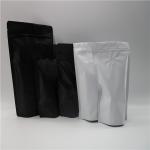 Matte Black Foil Stand up Pouch With Zipper , foil bags for food packaging for sale