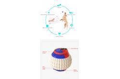 China Hand Throwing Interactive Pet Toys Molar Teeth Dog Training Ball 80g OEM supplier