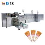 Flexible 35 Baking Plates 5m Long Wafffle Cone Machine for sale