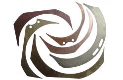 China Customized Size Copper  Material Paper Slitter Fingers For Cardboard Making supplier
