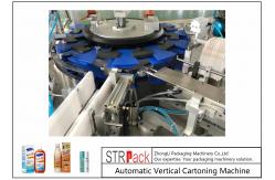 China PLC Control Pneumatic Vertical Cartoning Machine For Bottles 60BPM High Speed supplier