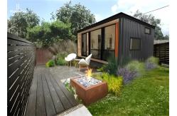 China DIY Customized Modern Artist Prefab Garden Studio With Aluminum Alloy Glass Window supplier