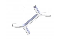 China Branch Linear Suspension Lighting Customized LED Light For Office And Home supplier