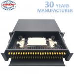 Rack Mountable 48 Cores ODF Optical Distribution Frame , Fiber Distribution Cabinet for sale