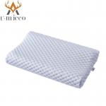 Luxurious Square POE Pillow in White with 300 Thread Count Soft Cotton Fabric for sale