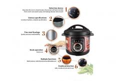 China Cake Soup 1KW 6QT Pressure Cooker Multi Function Slow Cooker supplier