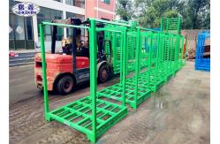 China Green Steel Stacking Racks , Warehouse Plate Stacking Storage Racks For Tobacco supplier