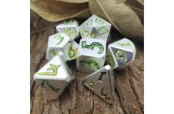 China Hand Pouring Gold Plated Surface RPG RPG Dice Set 7 Pcs Polyhedral supplier