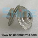 Diamond Electroplated CBN Valve Seat Stones Shine Abrasives For Carbide Grinding for sale