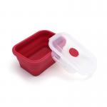 FDA approved Portable  Mini Silicone Collapsible Lunch Box Food Storage Container