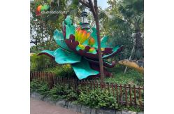 China Customized Weather Proof Fiberglass Flower For Theme Park supplier