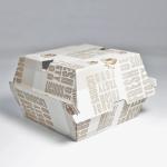 Biodegradable custom flexographic logo burger box high-quality burger box