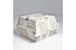China Biodegradable custom flexographic logo burger box high-quality burger box supplier