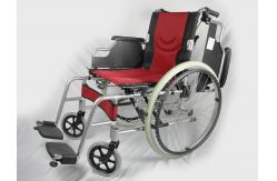 China Easy To Carry Foldable Aluminum Manual Wheelchair With Flip Up Desk Armrest supplier