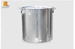 China high quality stainless steel 201 honey tank with cover and valve 25kg supplier
