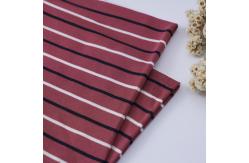 China Lenjing Modal Striped Knit Fabric For Casual Wear Environmentally Friendly supplier