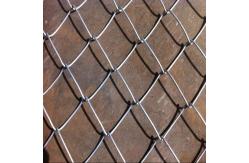 China 4mm Diamond Galvanized Chain Link Fence 60*60mm Mesh Openning supplier