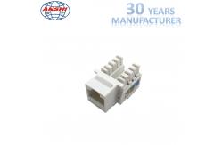 China 90 Degree Network RJ45 Keystone Jack Cat5e UTP 8P8C With Gold Plating supplier